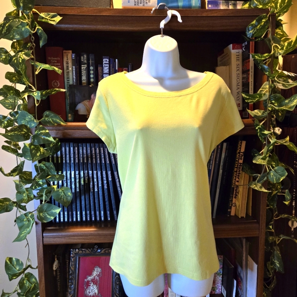 Faded Glory Apple Green Woman's T-shirt Size XL